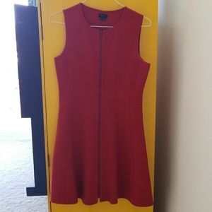 Theory wool Bonbi dress in orange red